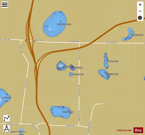 Zelma, Lake depth contour Map - i-Boating App