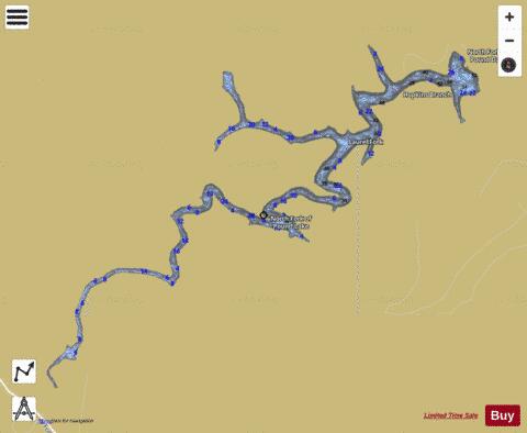 North Fork Pound Lake depth contour Map - i-Boating App
