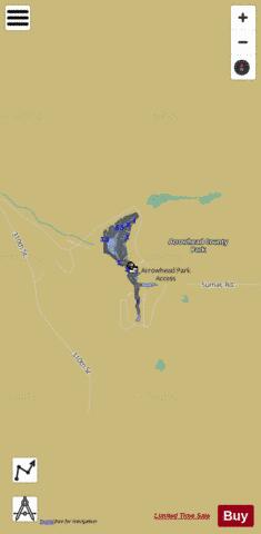 Arrowhead County Park depth contour Map - i-Boating App
