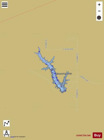 Lake Altamont depth contour Map - i-Boating App