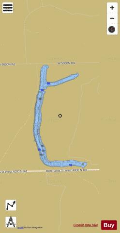 Monster Lake depth contour Map - i-Boating App