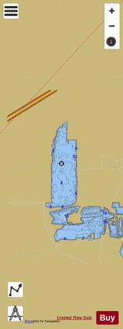 Pontiac Reservoir 4 depth contour Map - i-Boating App