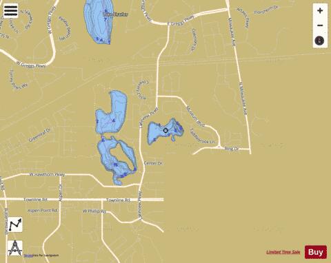 Harvey depth contour Map - i-Boating App