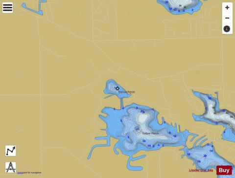 Banning Lake depth contour Map - i-Boating App