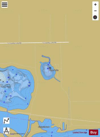 Boner Lake depth contour Map - i-Boating App