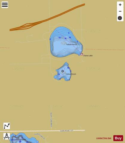 Brokesha Lake depth contour Map - i-Boating App