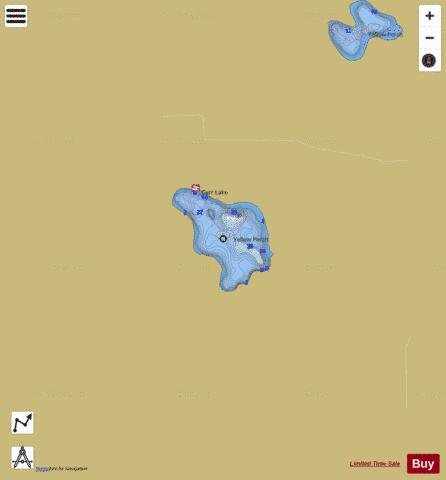 Carr Lake depth contour Map - i-Boating App