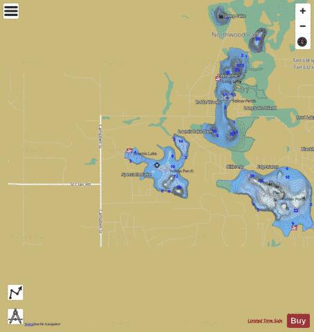 Loomis Lake depth contour Map - i-Boating App