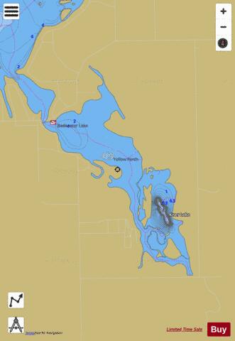 The Backwaters depth contour Map - i-Boating App