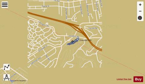 Cherokee Park depth contour Map - i-Boating App