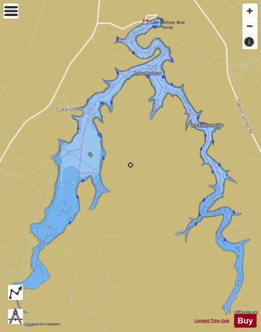 Lake Beshear depth contour Map - i-Boating App