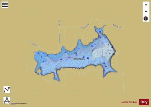 Lake Kahola depth contour Map - i-Boating App