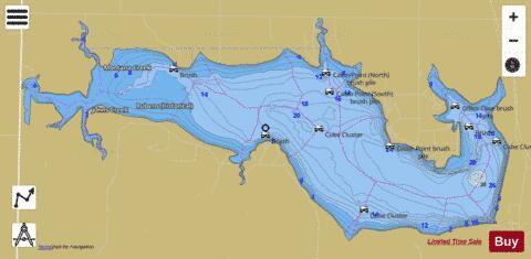 Lovewell Lake depth contour Map - i-Boating App