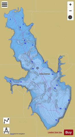 Parsons Lake depth contour Map - i-Boating App