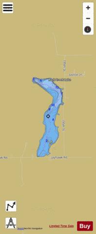 Rock Creek Lake depth contour Map - i-Boating App