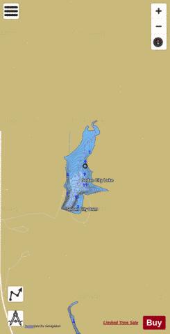 Sedan City North Lake depth contour Map - i-Boating App