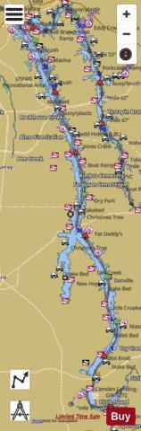 Kentucky Lake depth contour Map - i-Boating App