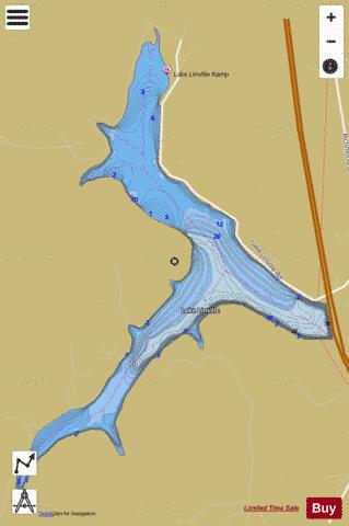 Lake Linville depth contour Map - i-Boating App