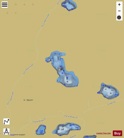 Knoll Lake depth contour Map - i-Boating App