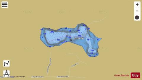 Sevena Lake depth contour Map - i-Boating App