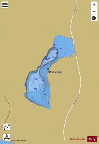 Rose Tead Lake depth contour Map - i-Boating App