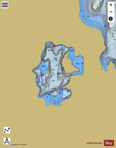 Little Lake Louise depth contour Map - i-Boating App