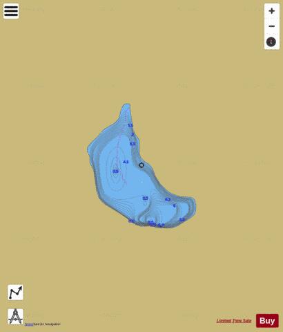Landing Lake depth contour Map - i-Boating App