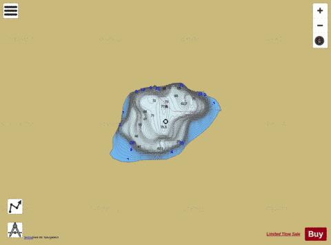 Middle Makpik Lake depth contour Map - i-Boating App