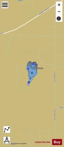 Buck Lake depth contour Map - i-Boating App