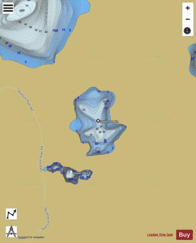 Dabbler Lake depth contour Map - i-Boating App