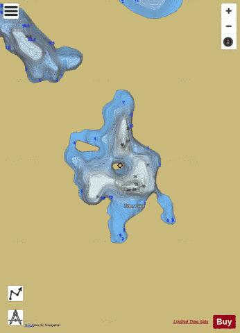 Eider Lake depth contour Map - i-Boating App