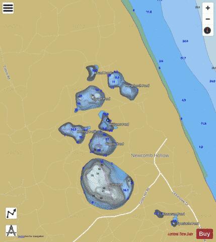 Williams Pond depth contour Map - i-Boating App