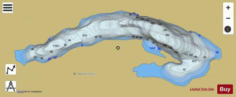 Rush Lake depth contour Map - i-Boating App