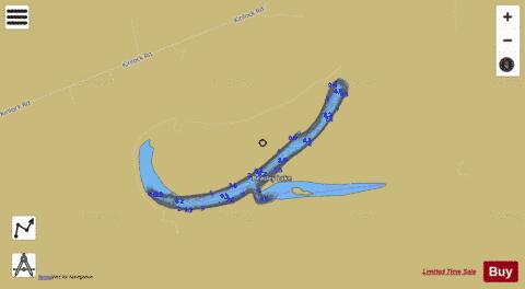 Beasley Lake depth contour Map - i-Boating App