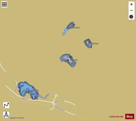 Vail Pond depth contour Map - i-Boating App