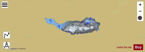Eightmile Lake depth contour Map - i-Boating App