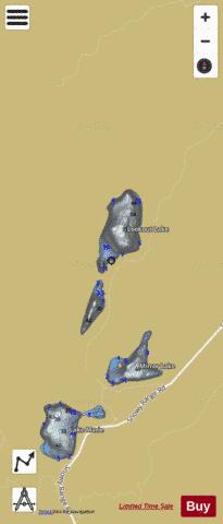 Lookout Lake depth contour Map - i-Boating App