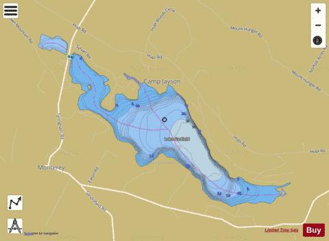 Lake Garfield depth contour Map - i-Boating App