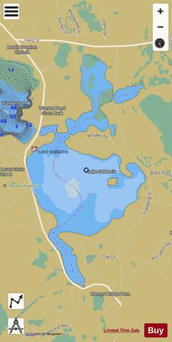 Lake Sabbatia depth contour Map - i-Boating App