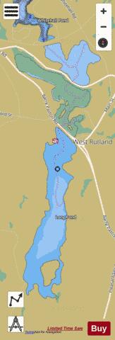 Long Pond (Rutland) depth contour Map - i-Boating App