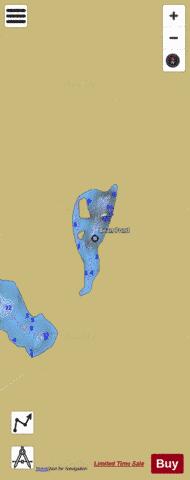 Bean Pond depth contour Map - i-Boating App
