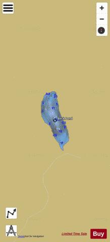Beck Pond depth contour Map - i-Boating App