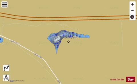 Bradbury Lake depth contour Map - i-Boating App