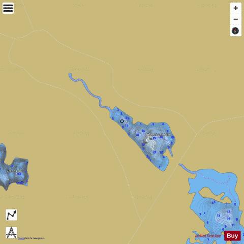 Burnt Land Lake depth contour Map - i-Boating App