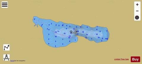 C Pond depth contour Map - i-Boating App
