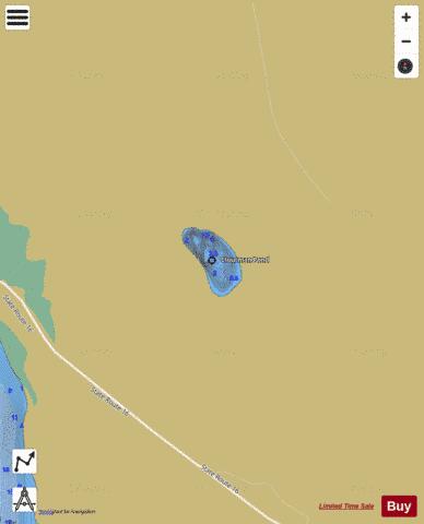 Cloutman Pond depth contour Map - i-Boating App