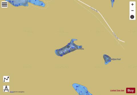 County Road Lake depth contour Map - i-Boating App