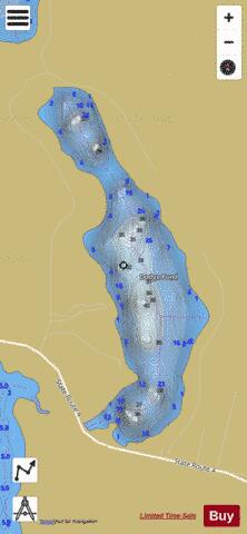 Dodge Pond depth contour Map - i-Boating App