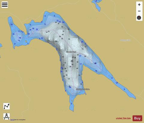 Floods Pond depth contour Map - i-Boating App