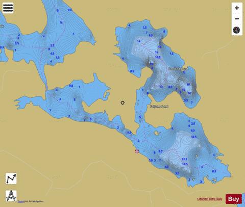 Folsom Pond depth contour Map - i-Boating App